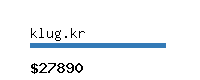 klug.kr Website value calculator