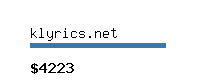 klyrics.net Website value calculator