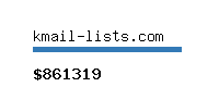 kmail-lists.com Website value calculator