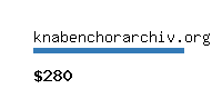 knabenchorarchiv.org Website value calculator