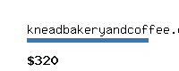 kneadbakeryandcoffee.com Website value calculator