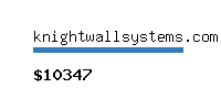 knightwallsystems.com Website value calculator