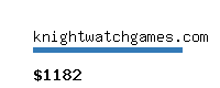 knightwatchgames.com Website value calculator