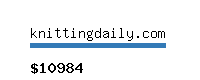 knittingdaily.com Website value calculator