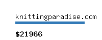 knittingparadise.com Website value calculator