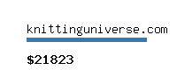 knittinguniverse.com Website value calculator