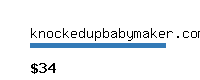 knockedupbabymaker.com Website value calculator