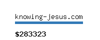 knowing-jesus.com Website value calculator