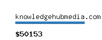 knowledgehubmedia.com Website value calculator