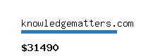 knowledgematters.com Website value calculator