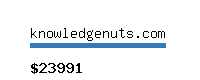 knowledgenuts.com Website value calculator