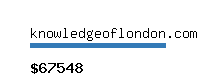 knowledgeoflondon.com Website value calculator