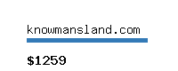 knowmansland.com Website value calculator