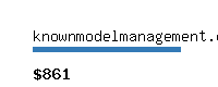 knownmodelmanagement.com Website value calculator