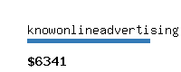 knowonlineadvertising.com Website value calculator