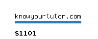 knowyourtutor.com Website value calculator