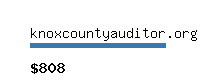 knoxcountyauditor.org Website value calculator