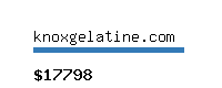 knoxgelatine.com Website value calculator