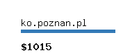 ko.poznan.pl Website value calculator