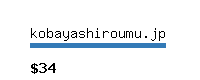 kobayashiroumu.jp Website value calculator