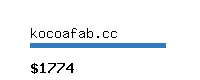 kocoafab.cc Website value calculator