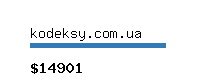 kodeksy.com.ua Website value calculator