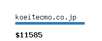 koeitecmo.co.jp Website value calculator