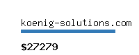 koenig-solutions.com Website value calculator