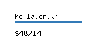 kofia.or.kr Website value calculator