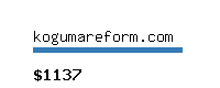 kogumareform.com Website value calculator