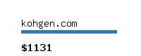 kohgen.com Website value calculator