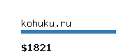 kohuku.ru Website value calculator