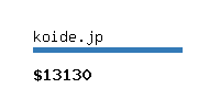koide.jp Website value calculator