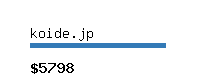 koide.jp Website value calculator