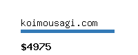 koimousagi.com Website value calculator