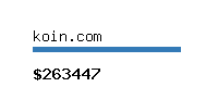 koin.com Website value calculator