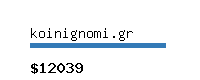 koinignomi.gr Website value calculator