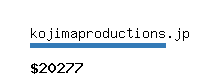 kojimaproductions.jp Website value calculator