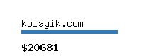 kolayik.com Website value calculator