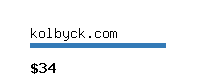kolbyck.com Website value calculator
