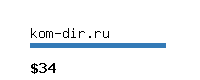kom-dir.ru Website value calculator