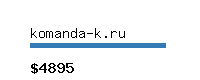 komanda-k.ru Website value calculator
