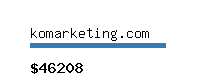 komarketing.com Website value calculator