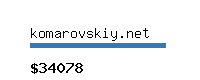 komarovskiy.net Website value calculator