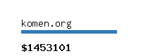 komen.org Website value calculator