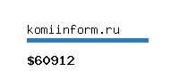 komiinform.ru Website value calculator