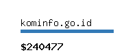 kominfo.go.id Website value calculator