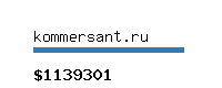 kommersant.ru Website value calculator