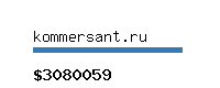 kommersant.ru Website value calculator