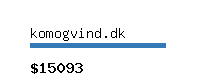 komogvind.dk Website value calculator